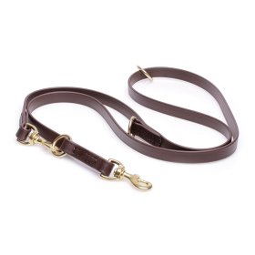 Multipurpose Brown Biothane Collie Leash for over 7 Different Activities