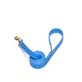 Blue Waterproof Collie Leash Made of Biothane