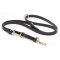 Multipurpose Black Biothane Collie Leash for over 7 Different Activities