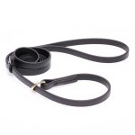 Black Biothane Collie Leash and Collar Combo