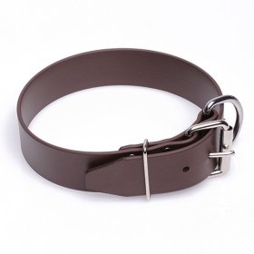 Extra Wide Brown Biothane Collie Collar