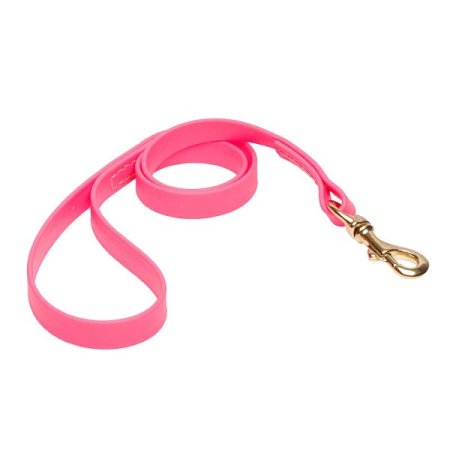 Pink Waterproof Collie Leash Made of Biothane
