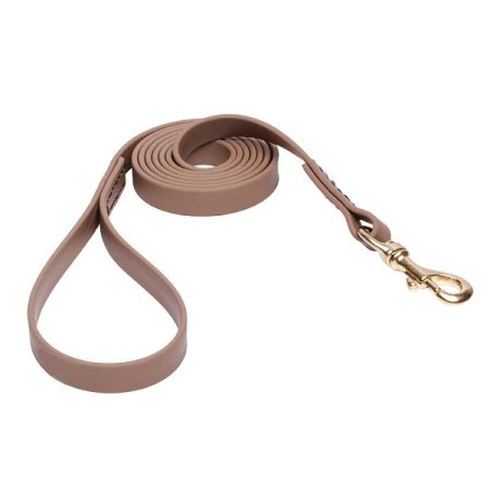 Khaki Waterproof Collie Leash Made of Biothane