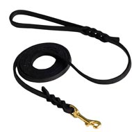 Premium Quality Braided Design Leather Collie Leash