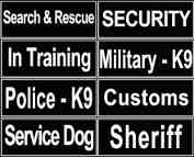 Easy-to-Attach Identification Patches for Collie Collars and Harnesses