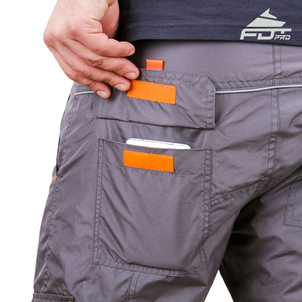 Comfortable Design Pro Pants with Durable Side Pockets for Dog Training