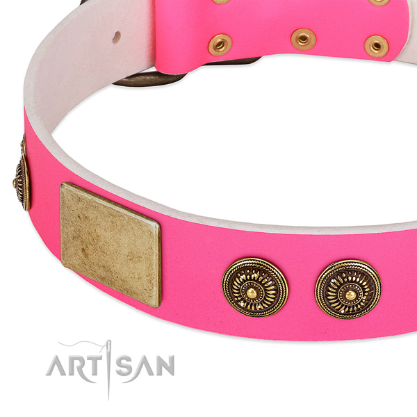 Adjustable dog collar handcrafted for your attractive doggie