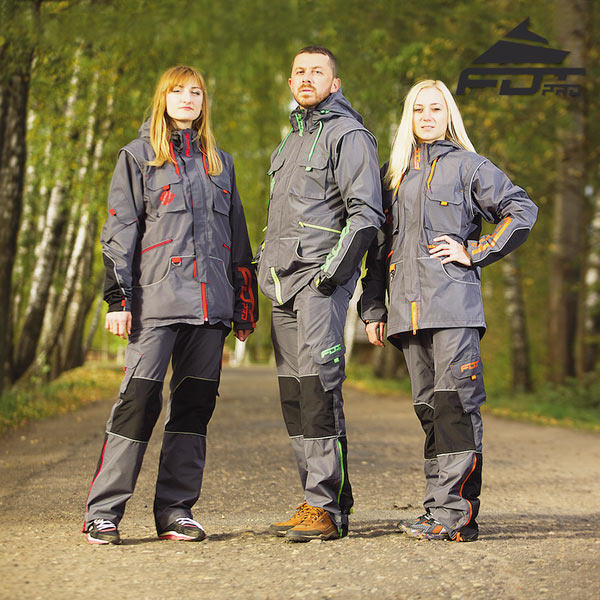 Top Notch Dog Trainer Suit for All Weather Conditions with Reflective Strap