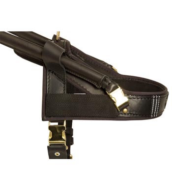 Collie Guide Harness Leather for Mobility Assistance
