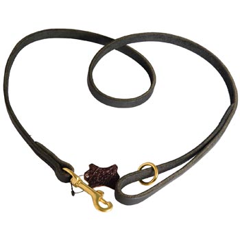 Strong Leather Collie Leash Designer for Dog Walking