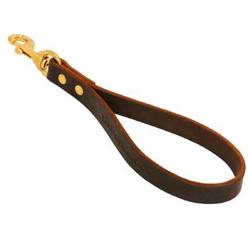 Dog Leather Brown Leash for Making Collie Obedient