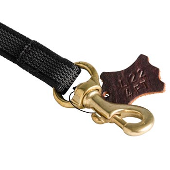 Strong Collie Leash Nylon with Brass Snap Hook