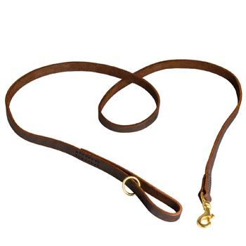 Durable Leather Collie Leash